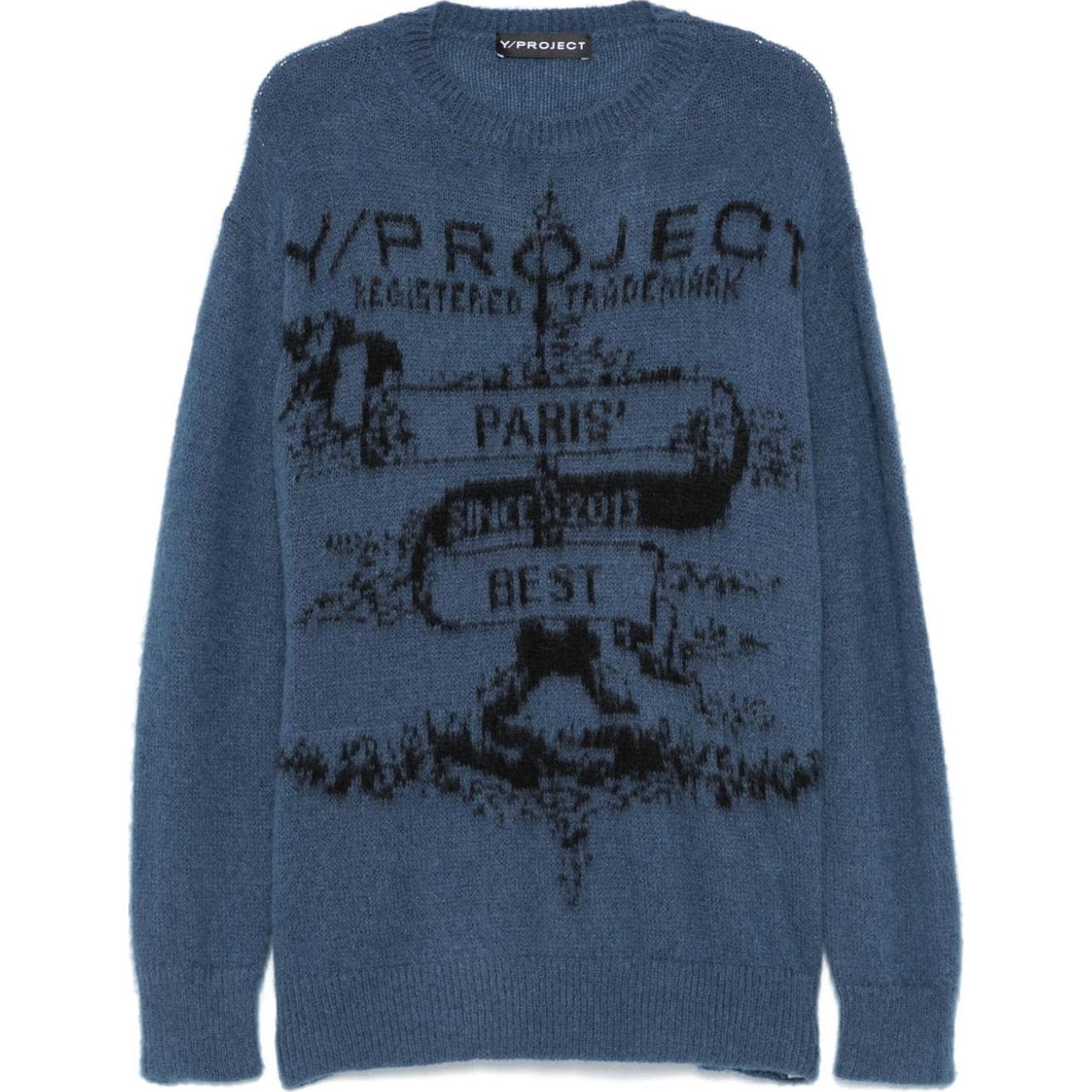 Свитер с принтом логотипа Y/Project, черный
Свитер с принтом логотипа Y/Project, черный