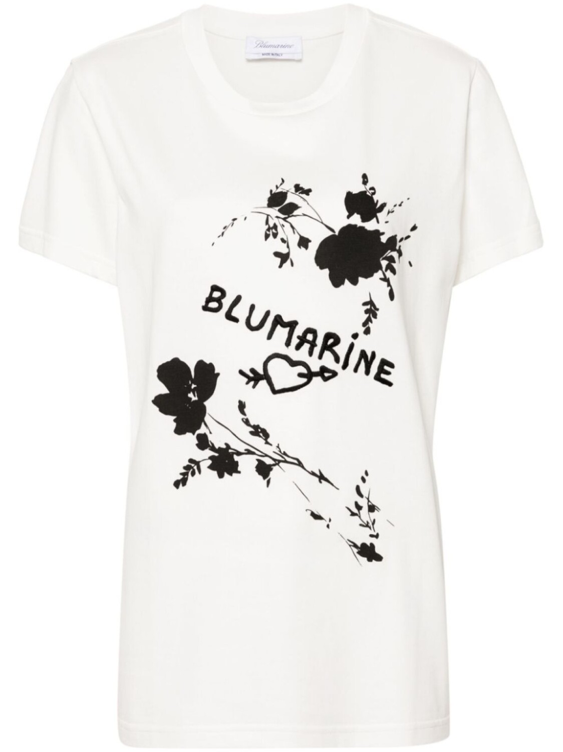 Blumarine футболка с вышитым логотипом, белый
Blumarine футболка с вышитым логотипом, белый