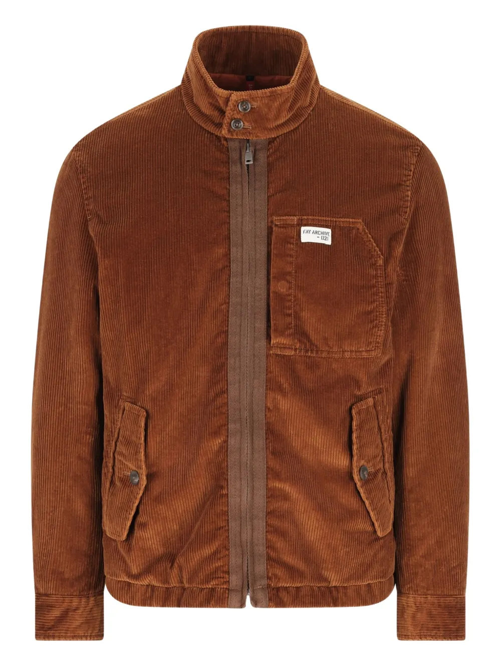 Куртка из вельвета с высоким воротником Fay, коричневый
Куртка из вельвета с высоким воротником Fay, коричневый