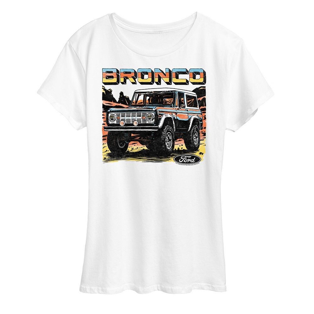 Женская футболка с графическим рисунком Ford Bronco Licensed Character, белый
Женская футболка с графическим рисунком Ford Bronco Licensed Character, белый
