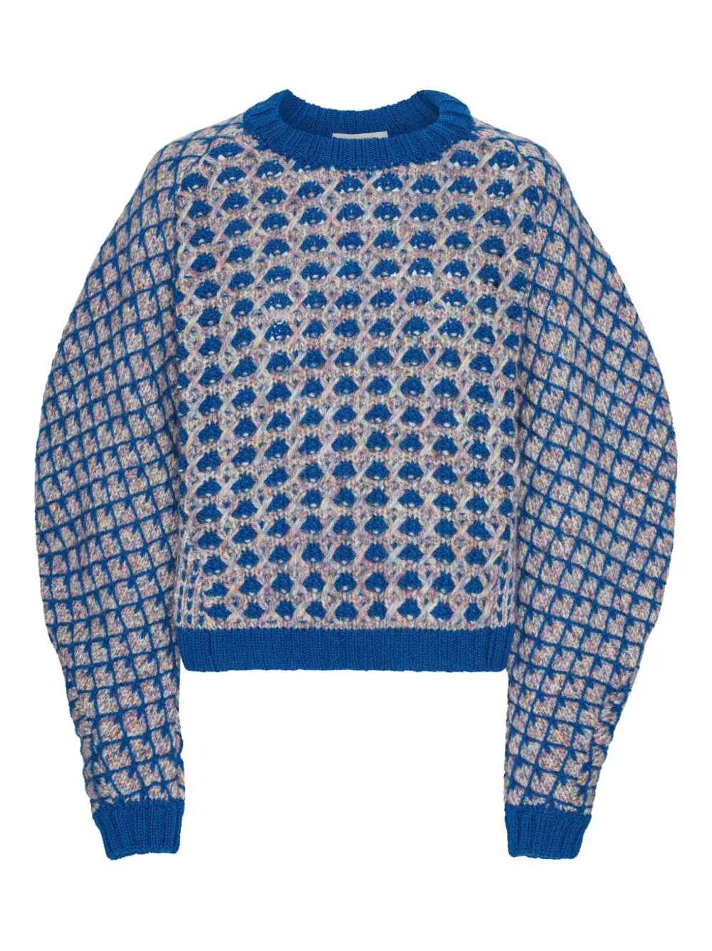 Свитер с геометричным узором Henrik Vibskov, синий
Свитер с геометричным узором Henrik Vibskov, синий