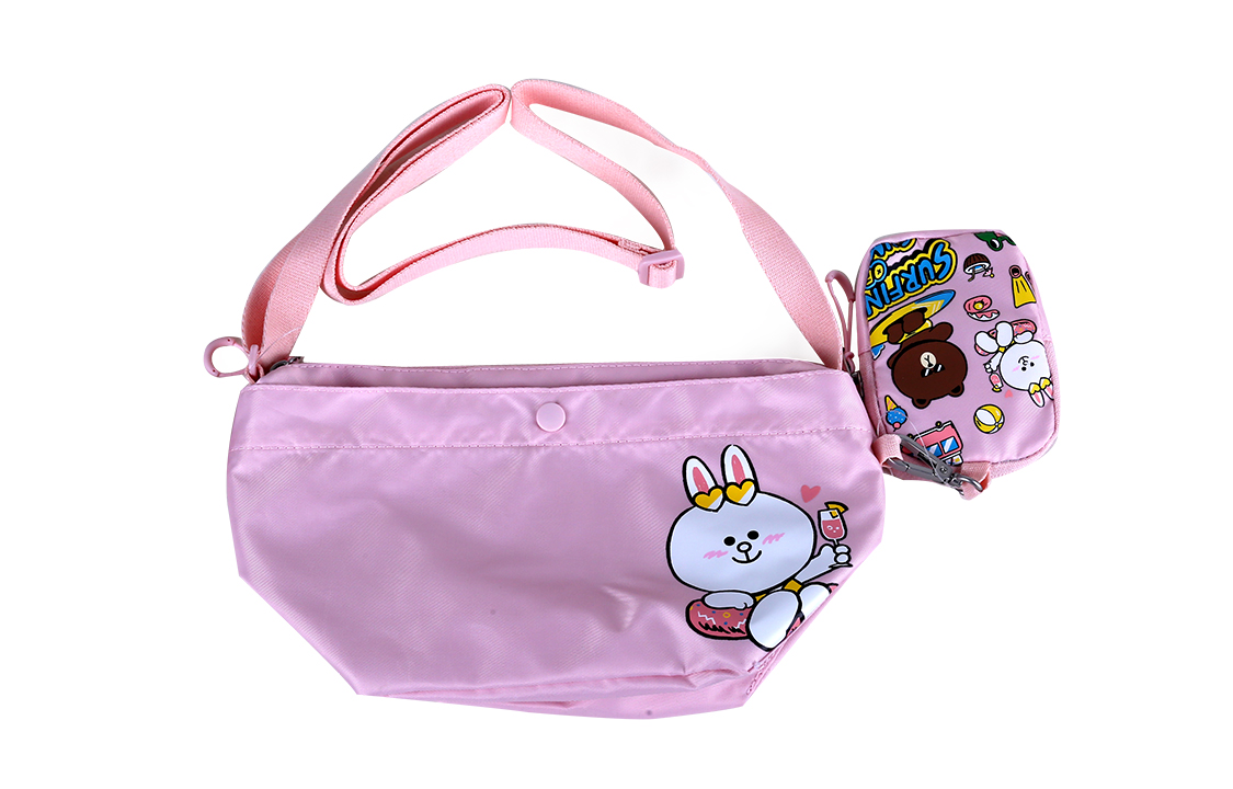 Сумка через плечо из нейлона LiNing X LINE FRIENDS летняя коллекция розовый женский
Сумка через плечо из нейлона LiNing X LINE FRIENDS летняя коллекция розовый женский