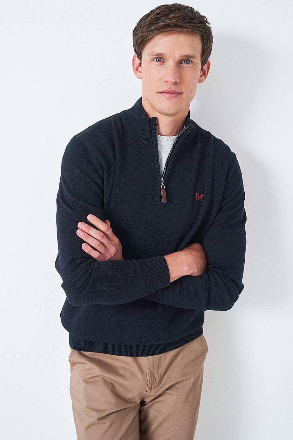 Crew Clothing Толстовка из органического хлопка с половиной молнии Crew Clothing Company, синий
Crew Clothing Толстовка из органического хлопка с половиной молнии Crew Clothing Company, синий