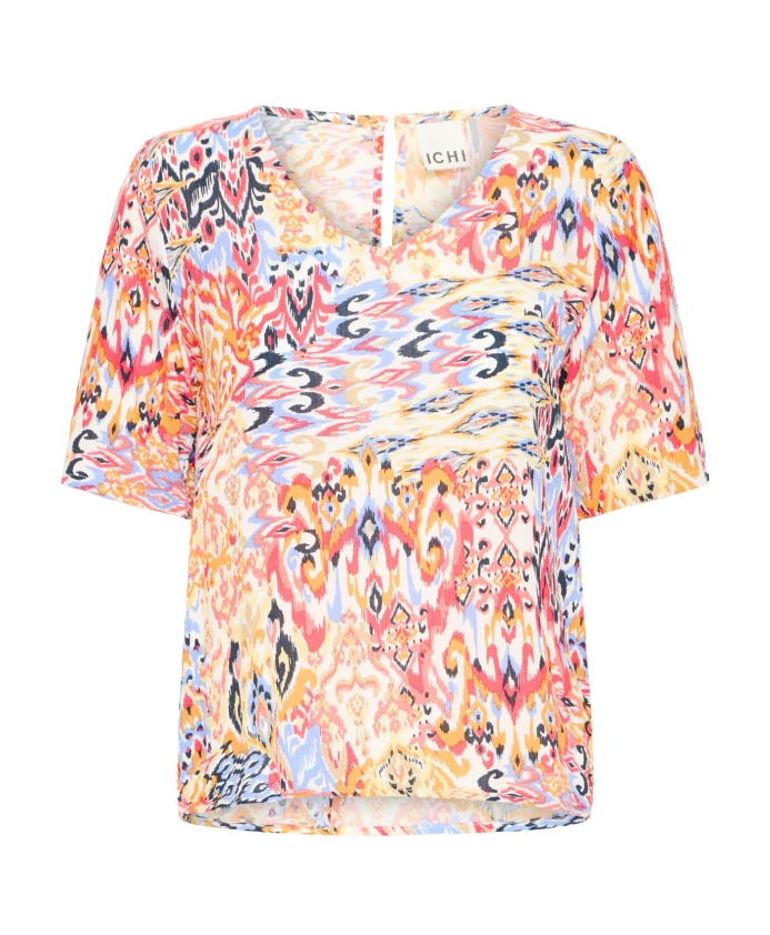 Блузка с принтом "икат" в виде герани Ichi, мультиколор
Блузка с принтом "икат" в виде герани Ichi, мультиколор