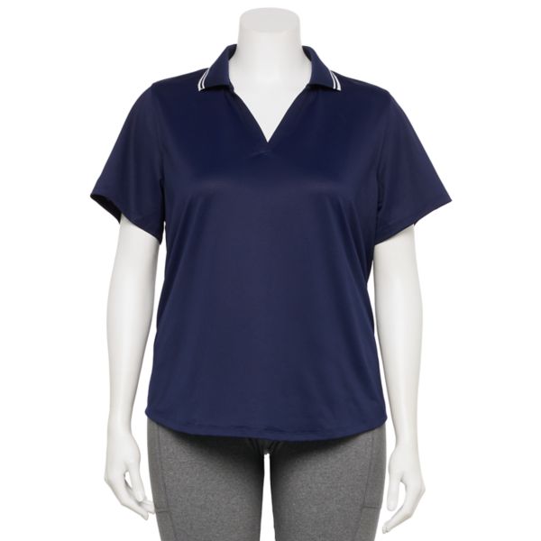 Спортивная поло с сетчатыми вставками и контрастной окантовкой для полных Tek Gear, цвет navy romance
Спортивная поло с сетчатыми вставками и контрастной окантовкой для полных Tek Gear, цвет navy romance