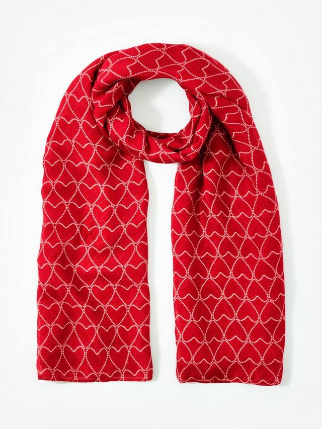 Прямоугольный шарф с принтом в виде сердечек Mint Velvet, Red
Прямоугольный шарф с принтом в виде сердечек Mint Velvet, Red