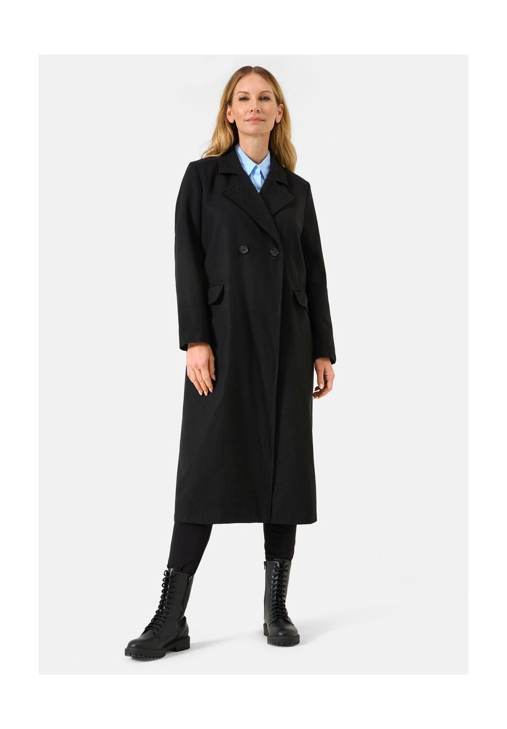 Женское шерстяное пальто Alberta - длина до икры, воротник с лацканами и карманы с клапанами RICANO, черный
Женское шерстяное пальто Alberta - длина до икры, воротник с лацканами и карманы с клапанами RICANO, черный