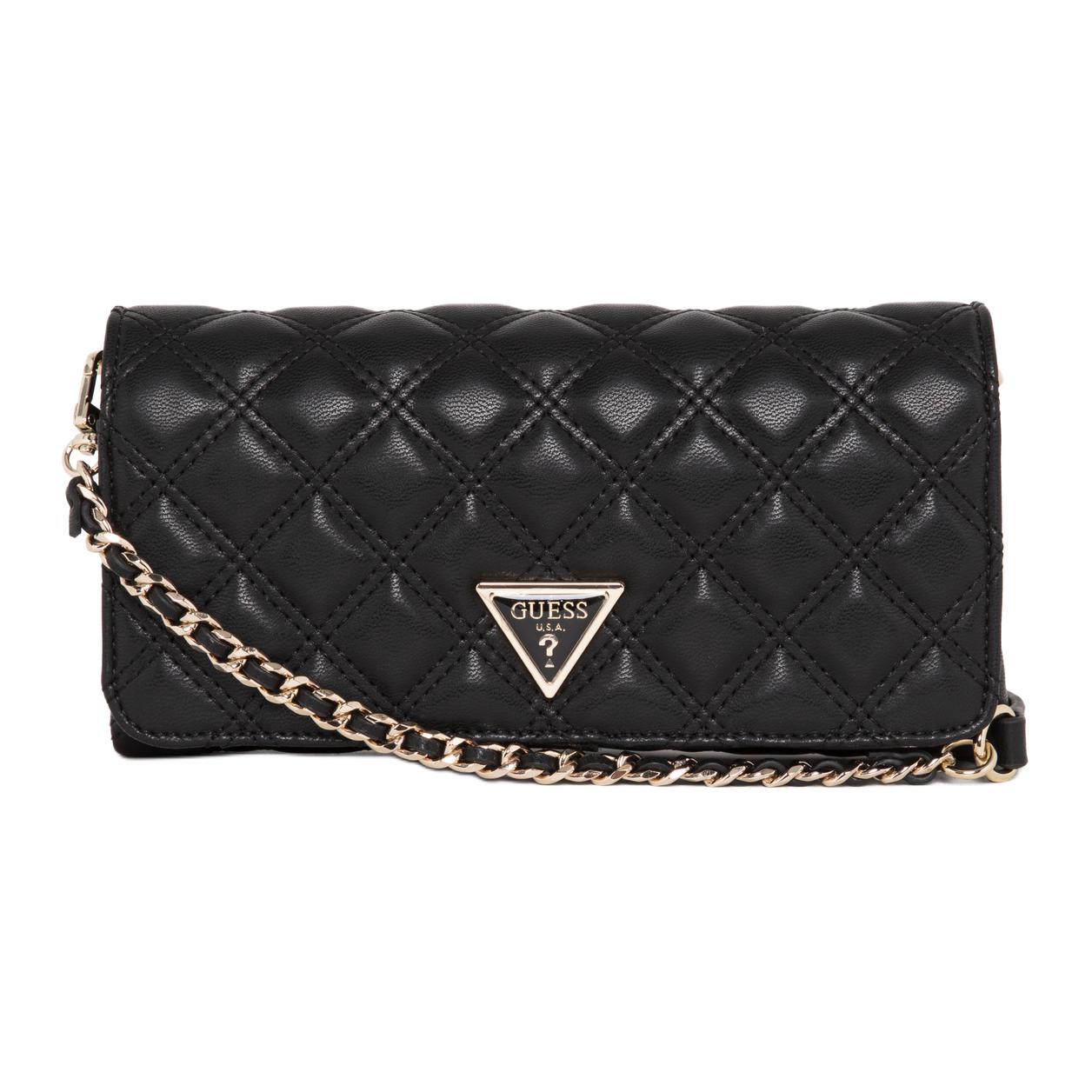 GUESS Женская черная сумка через плечо из искусственной кожи, Black
GUESS Женская черная сумка через плечо из искусственной кожи, Black