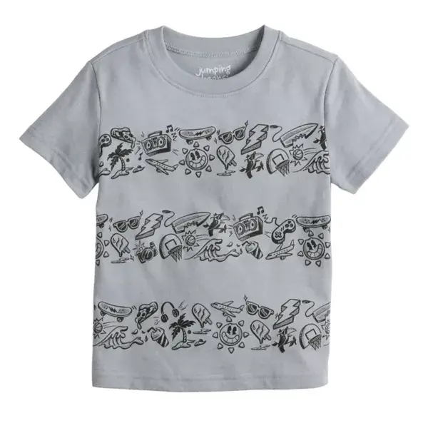 Футболка с коротким рукавом и принтом для мальчиков Baby & Toddler Jumping Beans, цвет grey icon stripe
Футболка с коротким рукавом и принтом для мальчиков Baby & Toddler Jumping Beans, цвет grey icon stripe