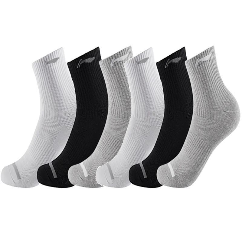 LINING Носки до середины икры унисекс 6 пар black white gray
LINING Носки до середины икры унисекс 6 пар black white gray