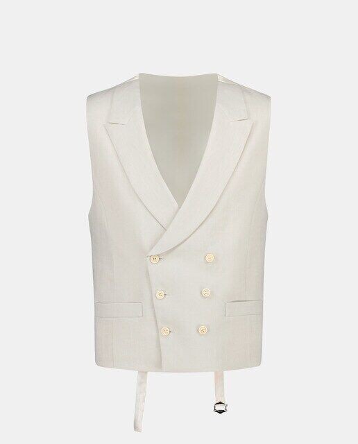 Мужской однотонный льняной жилет Emidio Tucci, бежевый
Мужской однотонный льняной жилет Emidio Tucci, бежевый