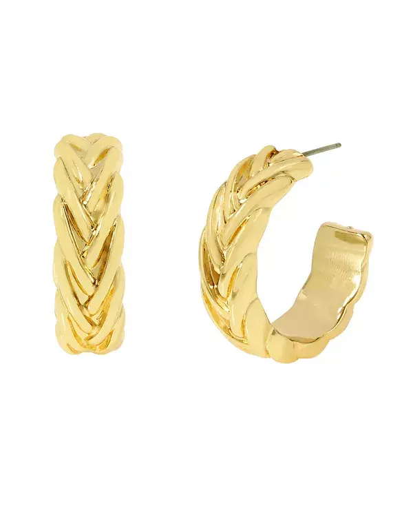 Плетеные серьги-кольца среднего размера Steve Madden, gold
Плетеные серьги-кольца среднего размера Steve Madden, gold