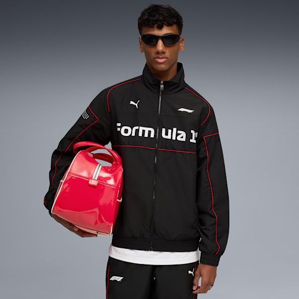 Мужская куртка для автоспорта на молнии Formula 1 75 Years Speed Driver Series 2.0 Puma, черный
Мужская куртка для автоспорта на молнии Formula 1 75 Years Speed Driver Series 2.0 Puma, черный