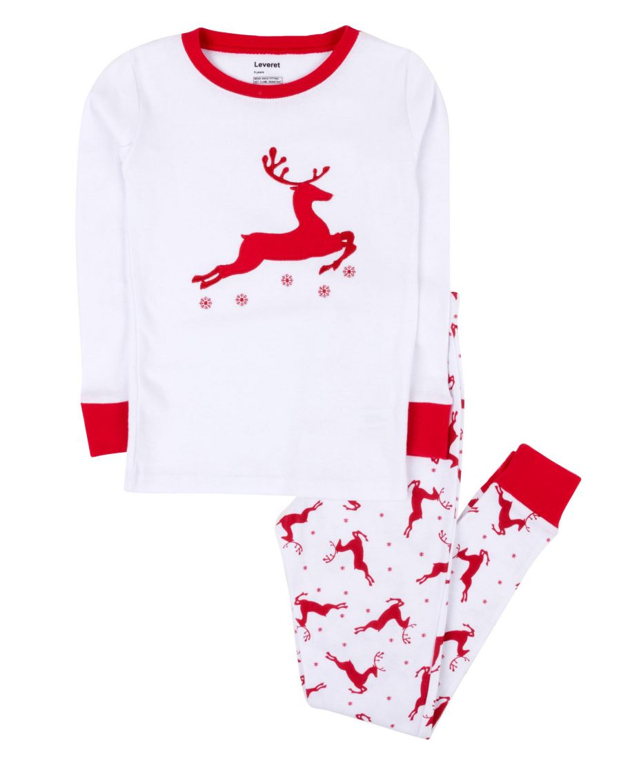 Детская хлопковая пижама из двух частей для праздника Leveret, Reindeer
Детская хлопковая пижама из двух частей для праздника Leveret, Reindeer