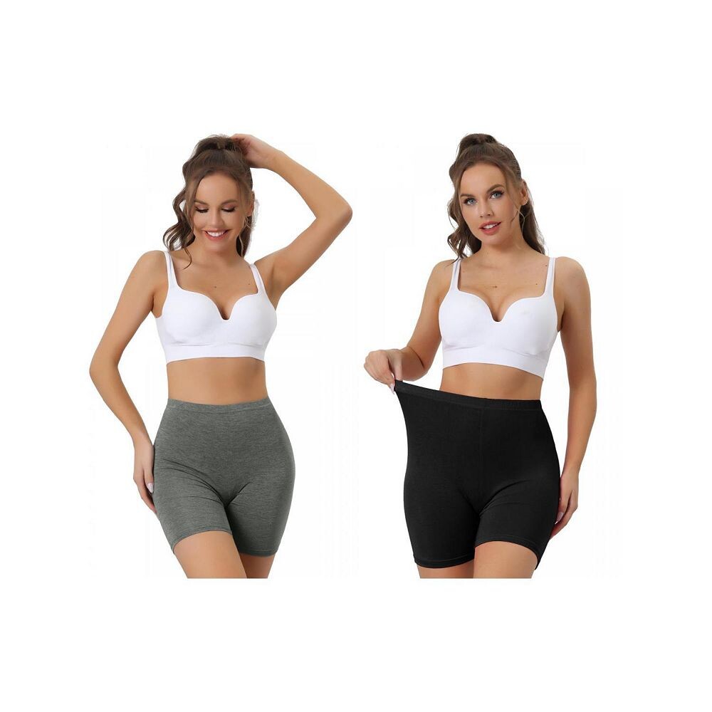 2 упаковки женских боксеров до середины бедра, мягкие эластичные трусики для мальчиков с полным покрытием ALLEGRA K, цвет Dark Gray Black
2 упаковки женских боксеров до середины бедра, мягкие эластичные трусики для мальчиков с полным покрытием ALLEGRA K, цвет Dark Gray Black