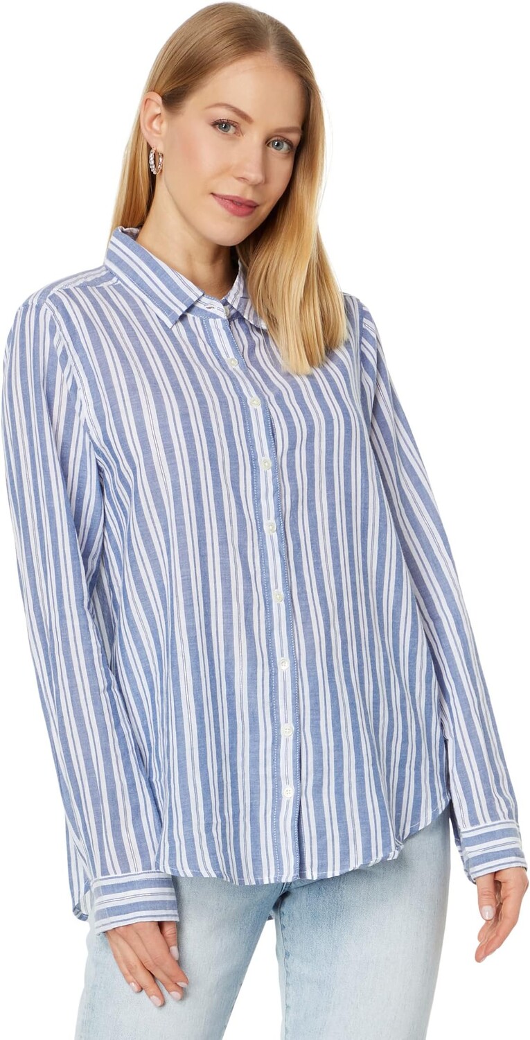 Рубашка Dylan by True Grit Taylor Stripe Long Sleeve Shirt Crisp Cotton Yarn-Dye with Thin Silver Stripe, синий
Рубашка Dylan by True Grit Taylor Stripe Long Sleeve Shirt Crisp Cotton Yarn-Dye with Thin Silver Stripe, синий