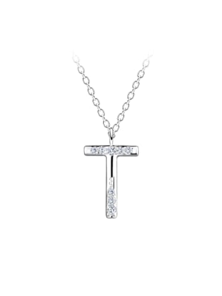 Alexander York Колье с подвеской в виде буквы Т, изготовленное из серебра 925 пробы, состоит из двух частей, вставленных в серебряную оправу
Alexander York Колье с подвеской в виде буквы Т, изготовленное из серебра 925 пробы, состоит из двух частей, вставленных в серебряную оправу