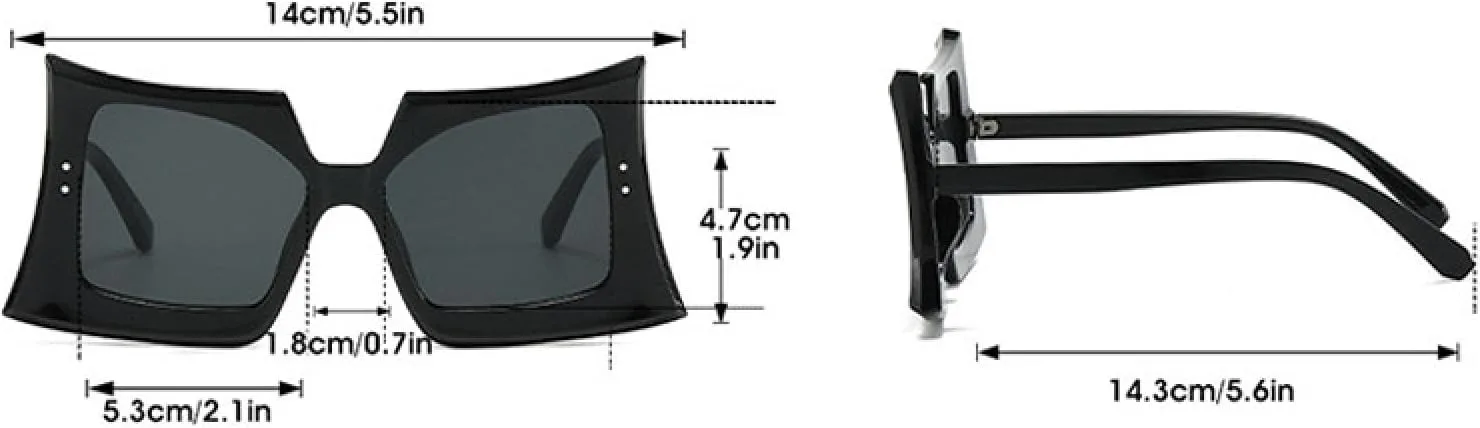 Винтажные солнцезащитные очки неправильной формы для женщин, градиентные ретро-очки с защитой от УФ-излучения UV400, очки для активного отдыха VVTWSSW, Black-blue
Винтажные солнцезащитные очки неправильной формы для женщин, градиентные ретро-очки с защитой от УФ-излучения UV400, очки для активного отдыха VVTWSSW, Black-blue