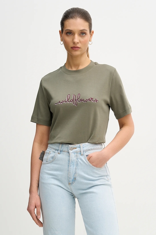 Хлопковая футболка United Colors of Benetton, зеленый
Хлопковая футболка United Colors of Benetton, зеленый