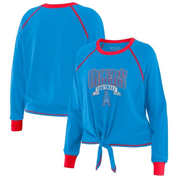 Женский топ с завязкой Houston Oilers, длинный рукав, светло-синий/красный Wear By Erin Andrews
Женский топ с завязкой Houston Oilers, длинный рукав, светло-синий/красный Wear By Erin Andrews