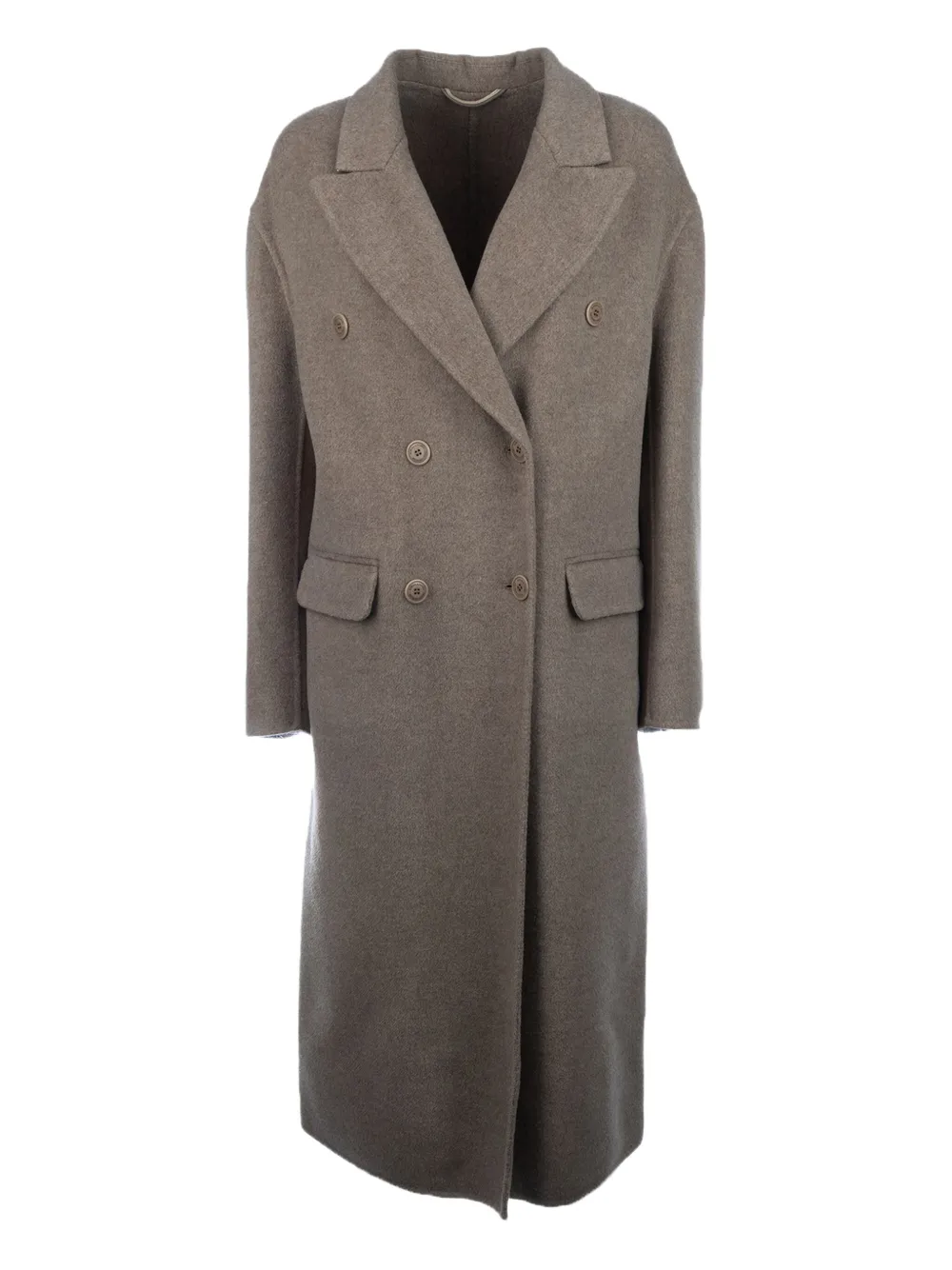Двубортное шерстяное пальто Ermanno Scervino, коричневый
Двубортное шерстяное пальто Ermanno Scervino, коричневый