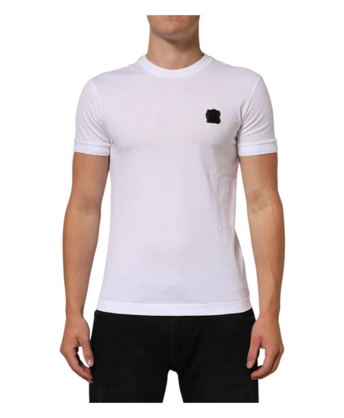 Белая хлопковая футболка с круглым вырезом и нашивкой с логотипом. Dolce & Gabbana, белый
Белая хлопковая футболка с круглым вырезом и нашивкой с логотипом. Dolce & Gabbana, белый