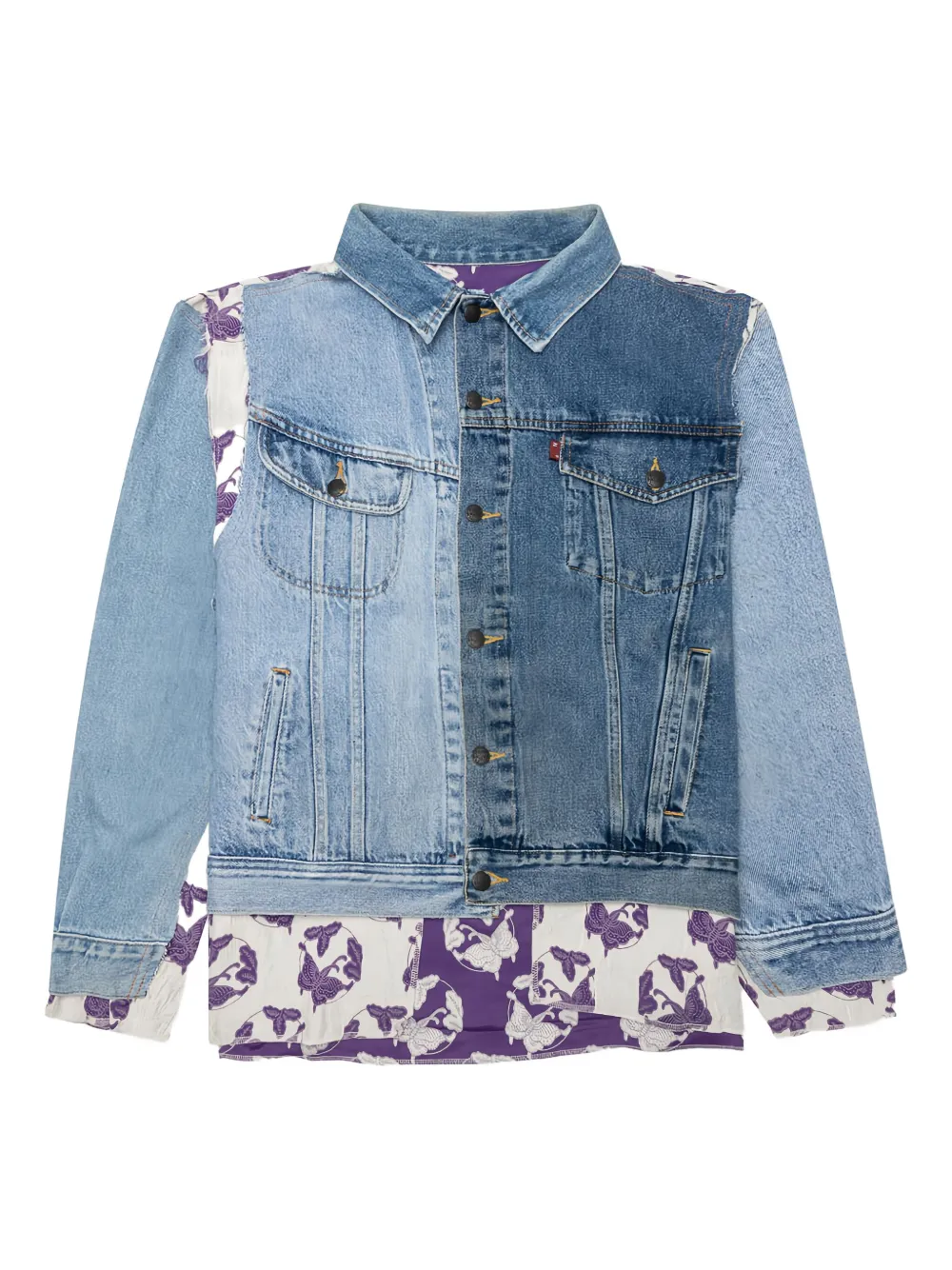 Джинсовая куртка с принтом бабочек Needles, синий
Джинсовая куртка с принтом бабочек Needles, синий