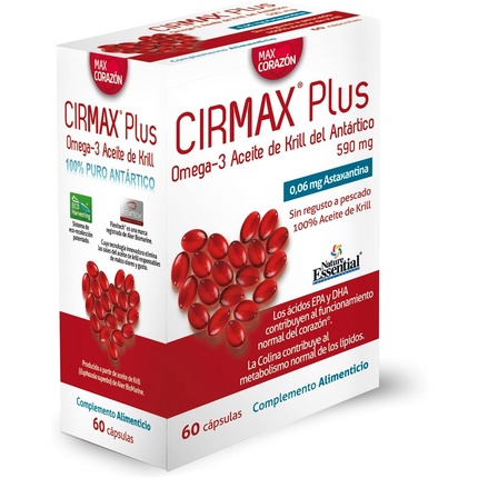 Масло криля Cirmax 60 капсул Nature Essential
Масло криля Cirmax 60 капсул Nature Essential