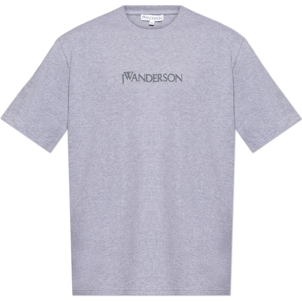 Футболка с логотипом из флока JW Anderson, серый
Футболка с логотипом из флока JW Anderson, серый