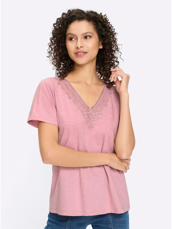 Рубашка с короткими рукавами цвета гортензии Heine
Рубашка с короткими рукавами цвета гортензии Heine