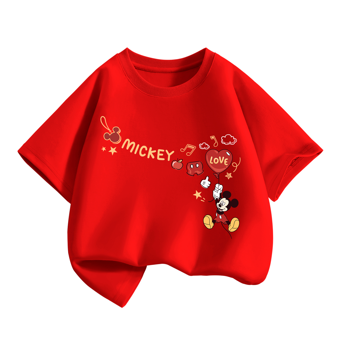 Детская футболка с круглым вырезом, средней толщины Disney, di new year qi_right top красный
Детская футболка с круглым вырезом, средней толщины Disney, di new year qi_right top красный