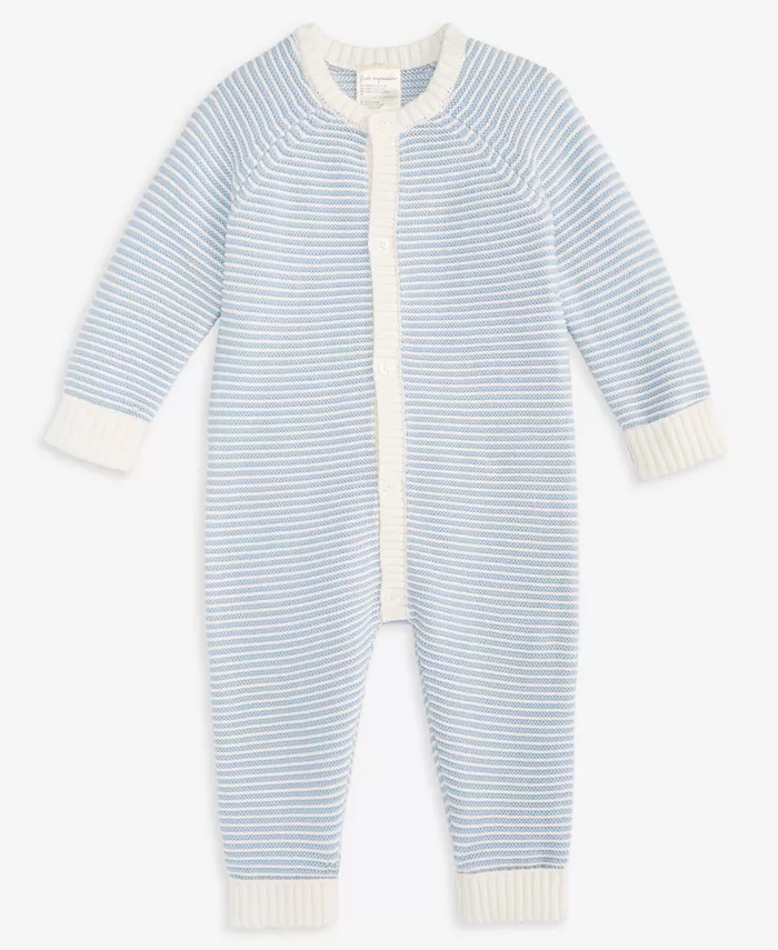 Детский полосатый комбинезон из хлопка First Impressions, синий
Детский полосатый комбинезон из хлопка First Impressions, синий