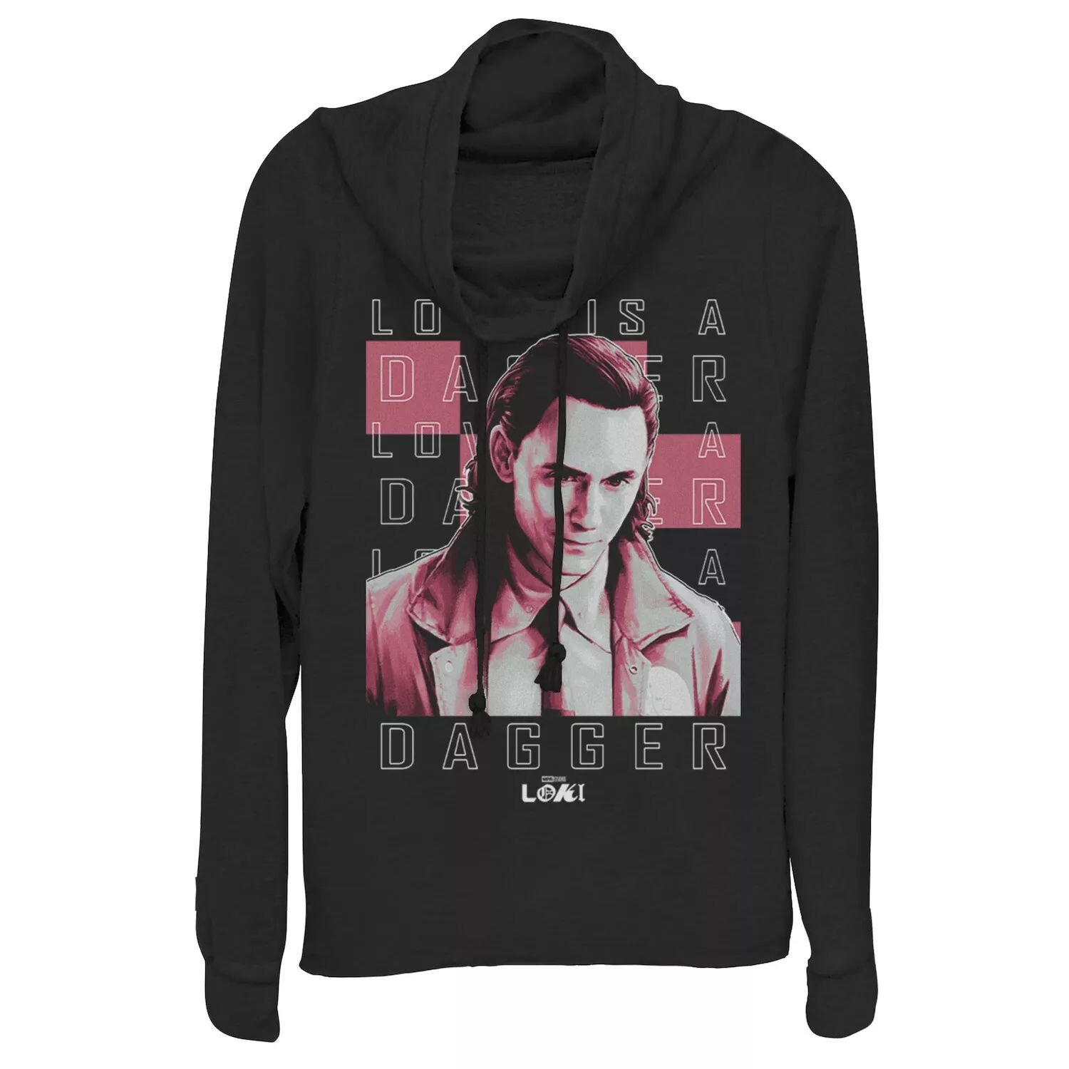 Пуловер с капюшоном и воротником-хомутом для юниоров Marvel Loki Love Is A Dagger Quote Licensed Character
Пуловер с капюшоном и воротником-хомутом для юниоров Marvel Loki Love Is A Dagger Quote Licensed Character