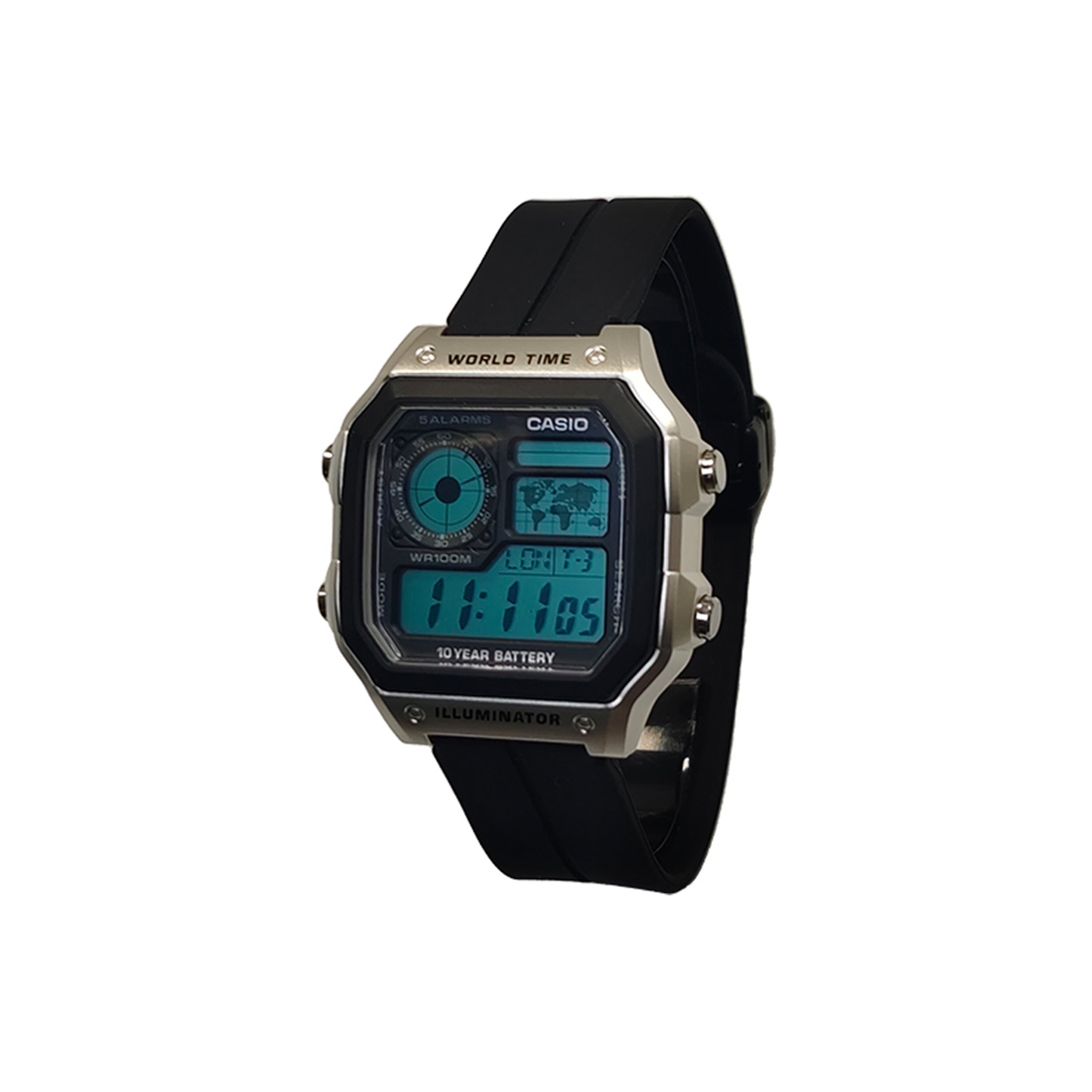 CASIO Кварцевые часы унисекс с силиконовым ремешком и черным циферблатом
CASIO Кварцевые часы унисекс с силиконовым ремешком и черным циферблатом