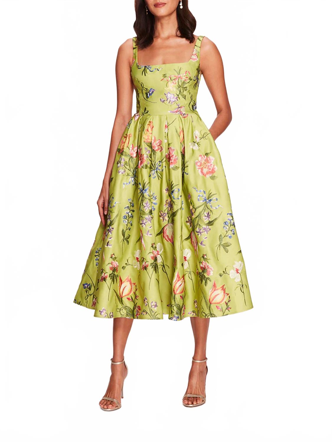 Платье с цветочной вышивкой в весенне-зеленом цвете Marchesa Notte, Spring Green
Платье с цветочной вышивкой в весенне-зеленом цвете Marchesa Notte, Spring Green