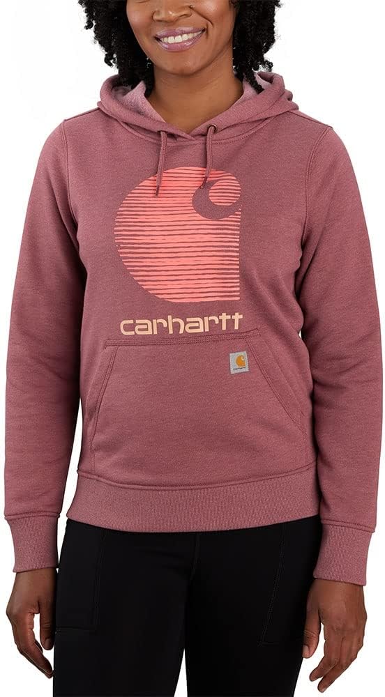 Carhartt Women's Rain Defender Relaxed Fit Midweight C Logo Graphic Sweatshirt, Iron Ore Heather
Carhartt Women's Rain Defender Relaxed Fit Midweight C Logo Graphic Sweatshirt, Iron Ore Heather
