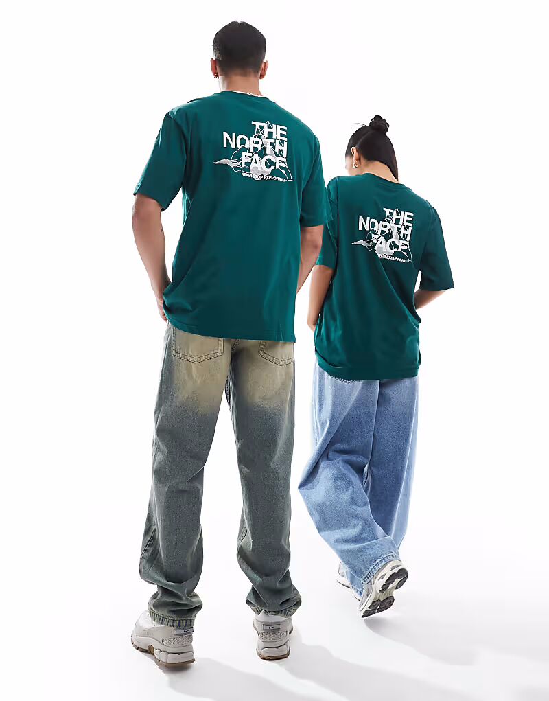 Футболка оверсайз с принтом на спине The North Face Mountain Sketch темно-зеленого цвета
Футболка оверсайз с принтом на спине The North Face Mountain Sketch темно-зеленого цвета