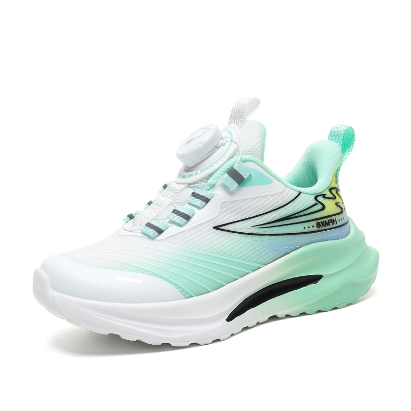 Детская повседневная обувь с амортизацией и воздухопроницаемостью Binary, аквамарин/зеленый 
Детская повседневная обувь с амортизацией и воздухопроницаемостью Binary, аквамарин/зеленый