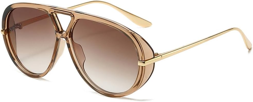 Ретро-роскошные женские солнцезащитные очки большого размера в стиле панк, мужские градиентные очки с защитой от УФ-излучения UV400 для занятий спортом на открытом воздухе TKKTLLT, Champagne Tea
Ретро-роскошные женские солнцезащитные очки большого размера в стиле панк, мужские градиентные очки с защитой от УФ-излучения UV400 для занятий спортом на открытом воздухе TKKTLLT, Champagne Tea