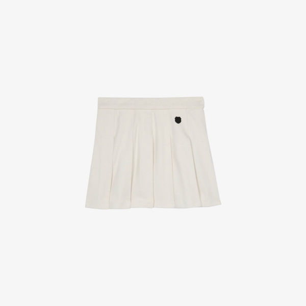 Мини-юбка плиссированная The Kooples с логотипом, экрю
Мини-юбка плиссированная The Kooples с логотипом, экрю