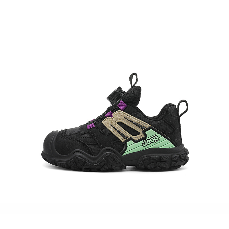 Антиударные, устойчивые к истиранию и дышащие низкие детские повседневные кроссовки Kids' Jeep, верх из черной рисовой кожи
Антиударные, устойчивые к истиранию и дышащие низкие детские повседневные кроссовки Kids' Jeep, верх из черной рисовой кожи