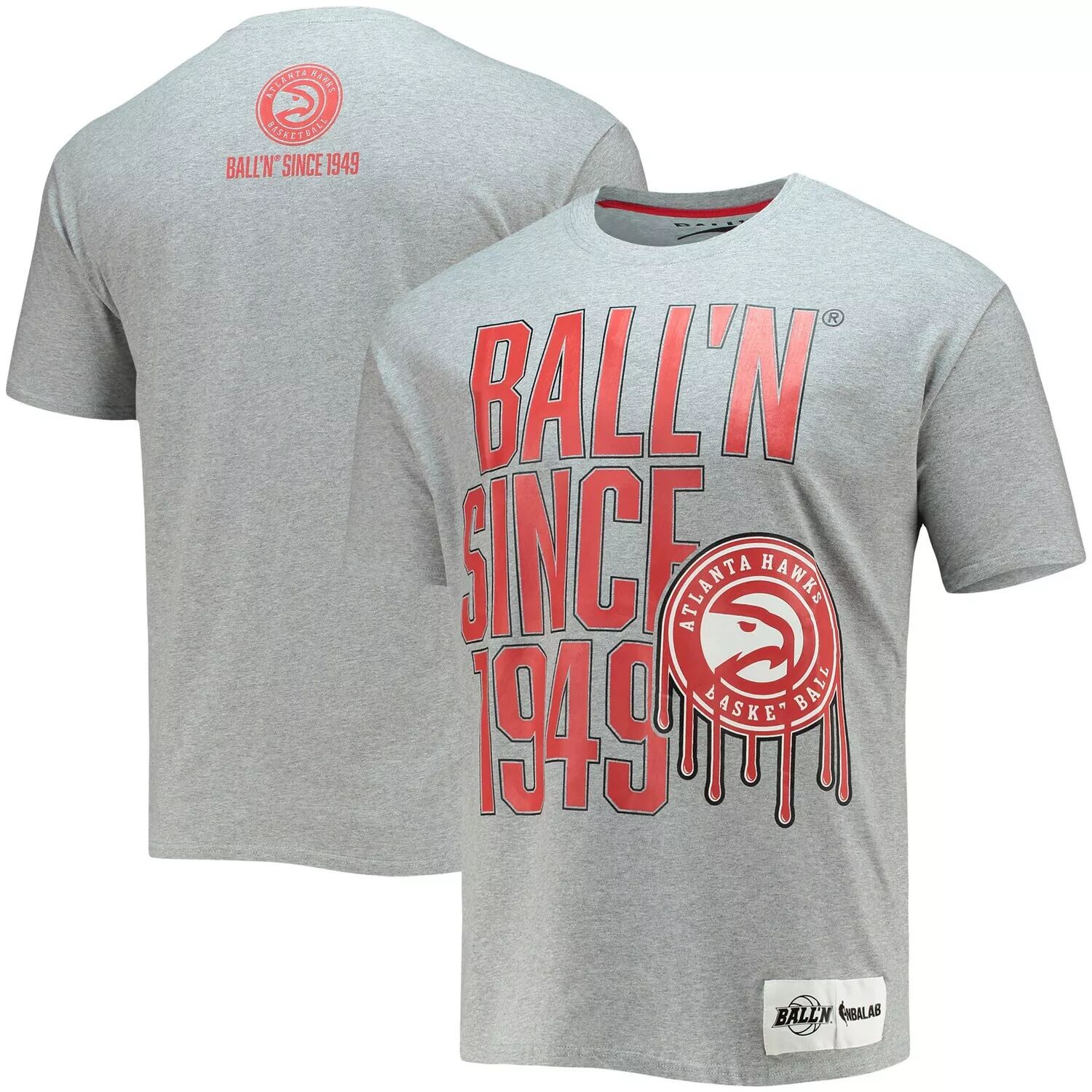 Мужская футболка BALL'N Heathered Grey Atlanta Hawks с 1949 года
Мужская футболка BALL'N Heathered Grey Atlanta Hawks с 1949 года