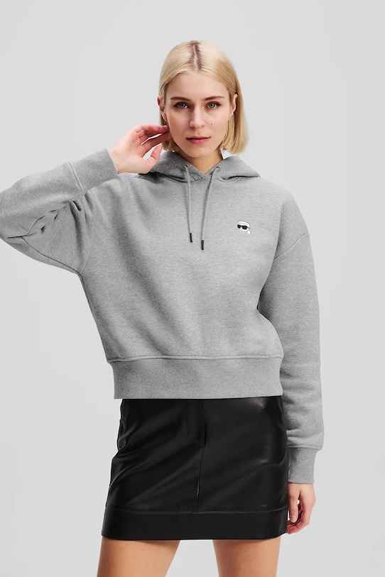 Хлопковая толстовка IKON Karl Lagerfeld, серый
Хлопковая толстовка IKON Karl Lagerfeld, серый