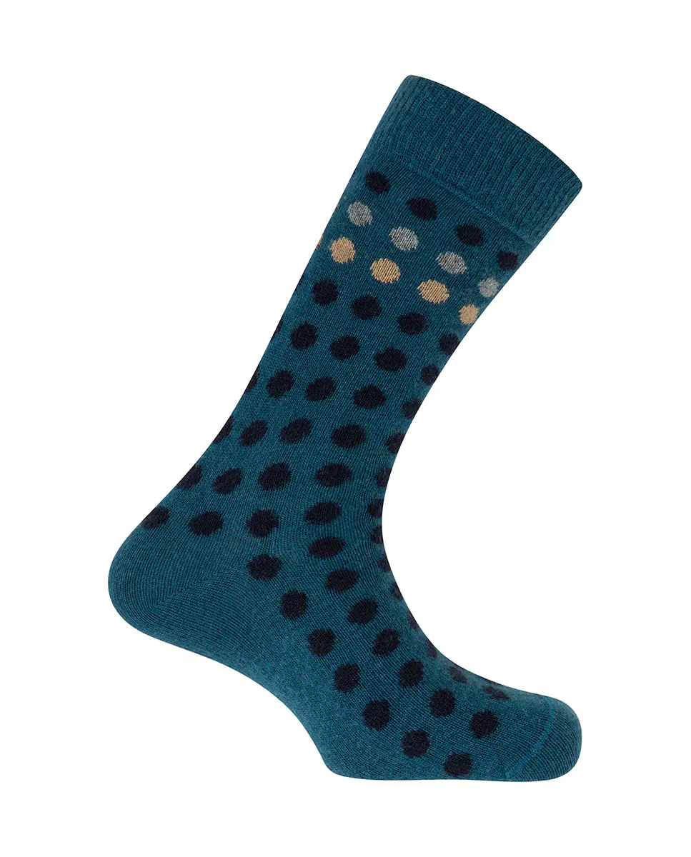 Мужские носки из кашемира/шерсти в синий горошек Punto Blanco
Мужские носки из кашемира/шерсти в синий горошек Punto Blanco