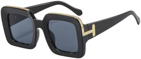 Крупные солнцезащитные очки для женщин, модные квадратные очки с градиентным переходом, толстые солнцезащитные очки для женщин с защитой от УФ-излучения UV400 MTZJH, Black Gray
Крупные солнцезащитные очки для женщин, модные квадратные очки с градиентным переходом, толстые солнцезащитные очки для женщин с защитой от УФ-излучения UV400 MTZJH, Black Gray