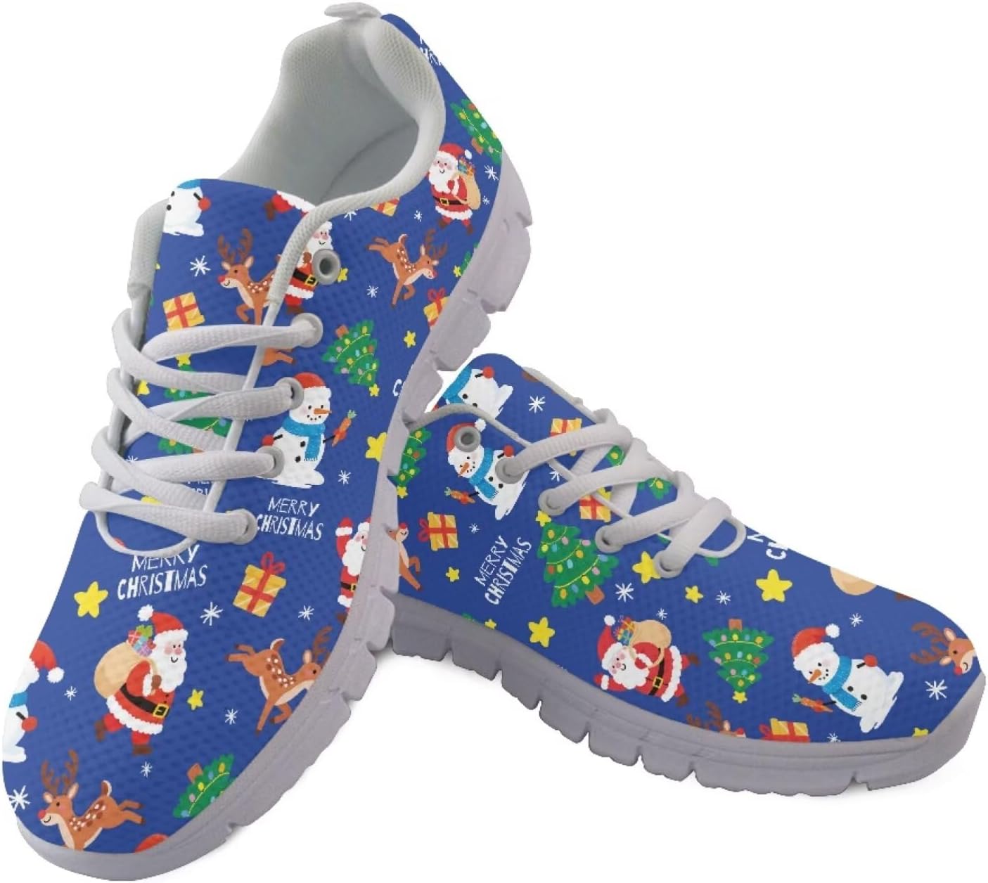 Кроссовки Forchrinse для женщин и мужчин, шнуровка, прогулочные кроссовки, повседневные теннисные туфли, нескользящие сетчатые кроссовки, Santa Claus
Кроссовки Forchrinse для женщин и мужчин, шнуровка, прогулочные кроссовки, повседневные теннисные туфли, нескользящие сетчатые кроссовки, Santa Claus