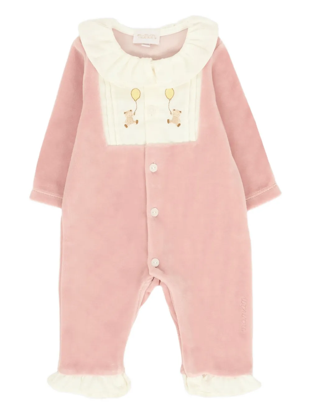 Комбинезон из велюра с оборками Nanan, розовый
Комбинезон из велюра с оборками Nanan, розовый