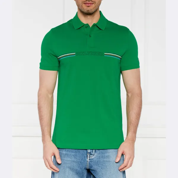 Рубашка поло стандартного кроя Tommy Hilfiger, зеленый 
Рубашка поло стандартного кроя Tommy Hilfiger, зеленый