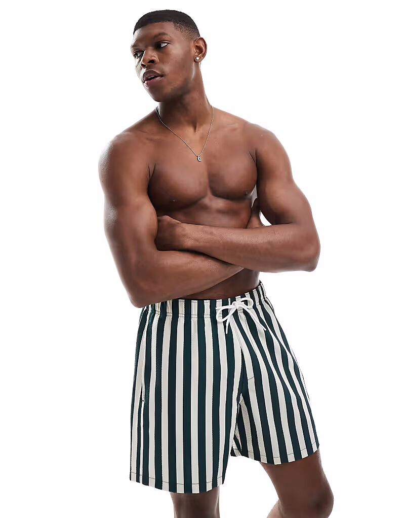 Плавки-шорты с логотипом Hollister в зеленую полоску
Плавки-шорты с логотипом Hollister в зеленую полоску