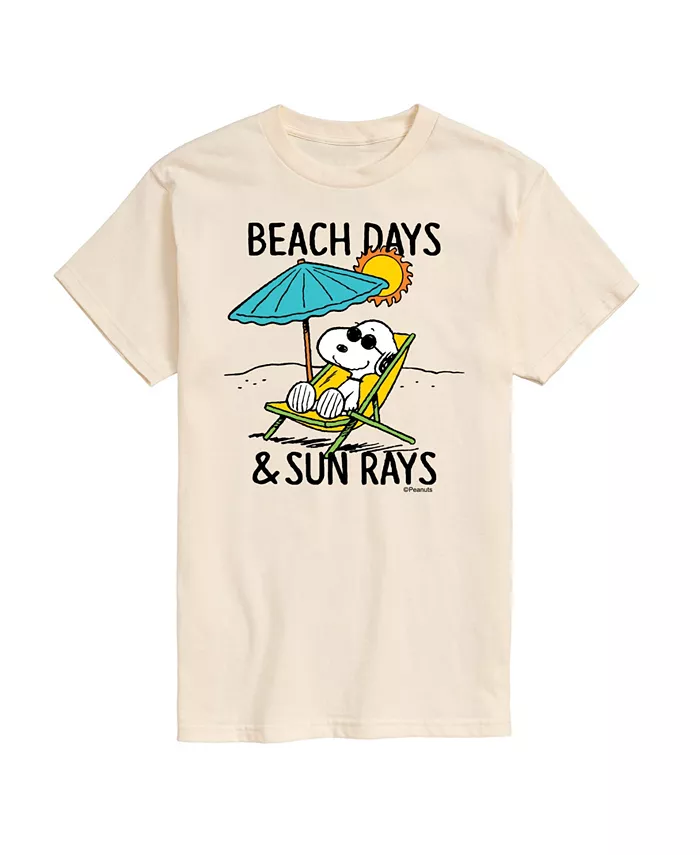 Мужская футболка с коротким рукавом Peanuts Beach Days Sun Ray AIRWAVES, желтый 
Мужская футболка с коротким рукавом Peanuts Beach Days Sun Ray AIRWAVES, желтый